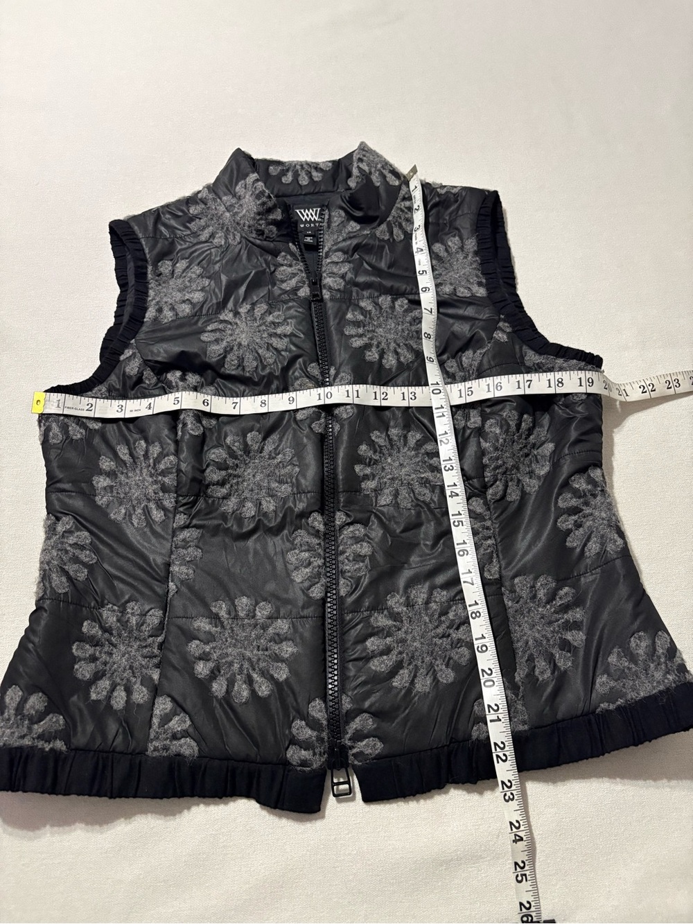 W by Worth black wool blend vest size 14 - Picture 7 of 9